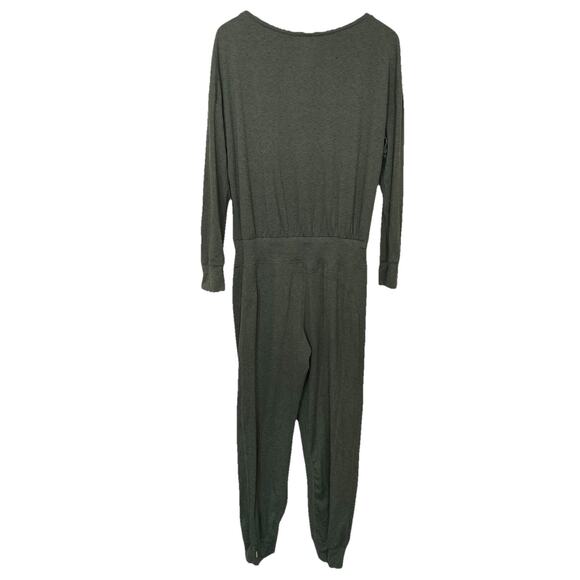 Sweaty Betty Gary Long Sleeve Loungewear Jumpsuit Olive Green‎ Medium Comfort - Picture 5 of 6